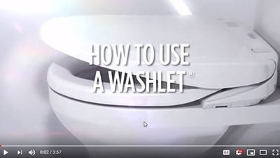 How to use a Toto Washlet video image and link to video